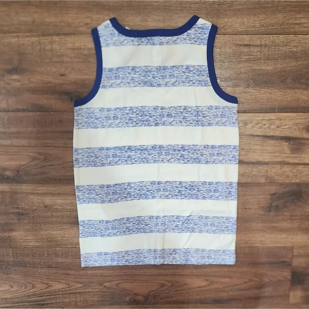 NWT The Children's Place Sport Striped Scoop Neck Pullover Tank Top Medium M 7/8